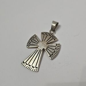 Mexico Sterling Silver Cross Pendant